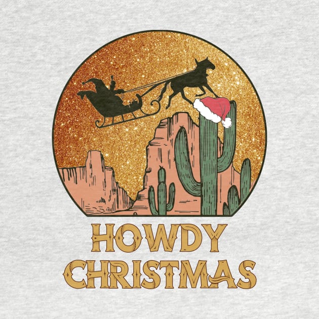 Western Cowboy Santa Howdy Christmas Pajamas by SilverLake